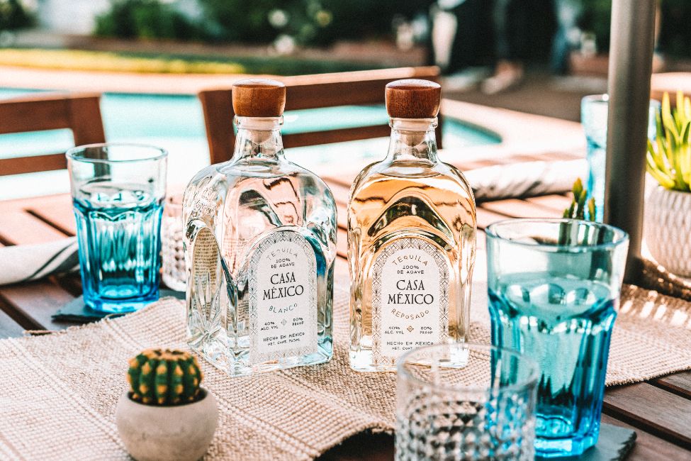 Two bottles of Casa Mexico Tequila