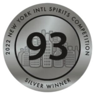 2022 New York Spirits Competition 93 Silver Winner award