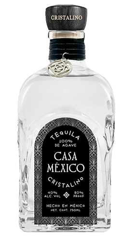 Bottle of Casa Mexico Cristalino Tequila