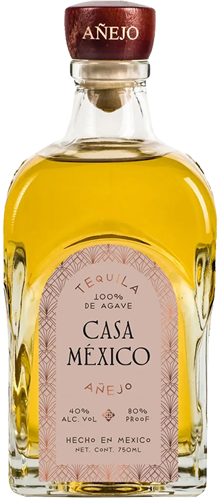 Bottle of Casa Mexico Anejo Tequila