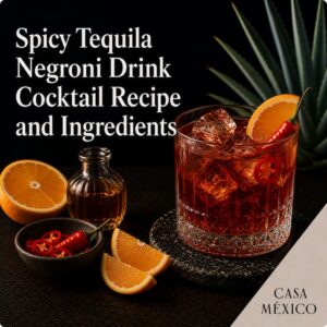 Spicy Tequila Negroni Cocktail Recipe and Ingredients