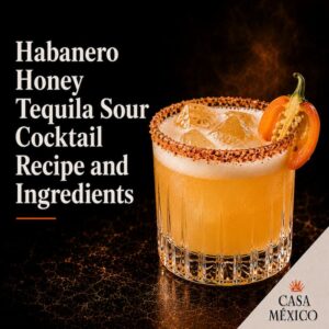 Habanero Honey Tequila Sour Cocktail Recipe and Ingredients