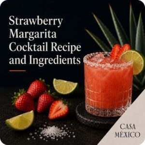 Strawberry Margarita Cocktail Recipe and Ingredients
