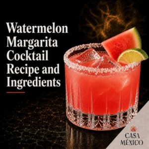 Watermelon Margarita Cocktail Recipe and Ingredients