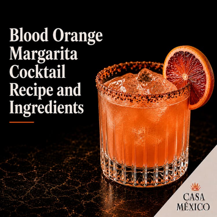 Blood Orange Margarita Cocktail Recipe and Ingredients