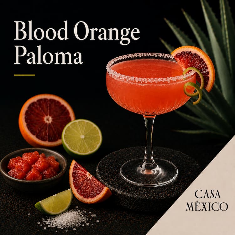 Blood Orange Paloma Cocktail Recipe and Ingredients