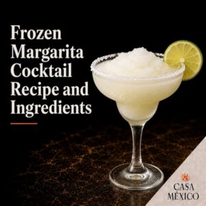 Frozen Margarita Cocktail Recipe and ingredients