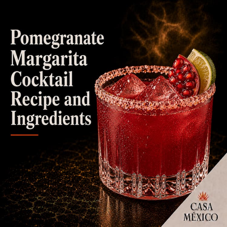 Pomegranate Margarita Cocktail Recipe and Ingredients