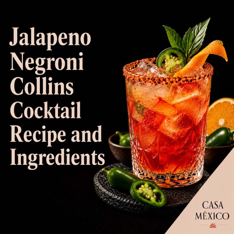 Jalapeno Negroni Collins Cocktail Recipe and Ingredients