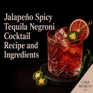 Jalapeño Spicy Tequila Negroni Cocktail Recipe and Ingredients 8 Jalapeño Spicy Tequila Negroni Cocktail Recipe and Ingredients