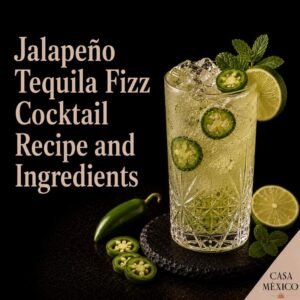 Jalapeño Tequila Fizz Cocktail Recipe and Ingredients