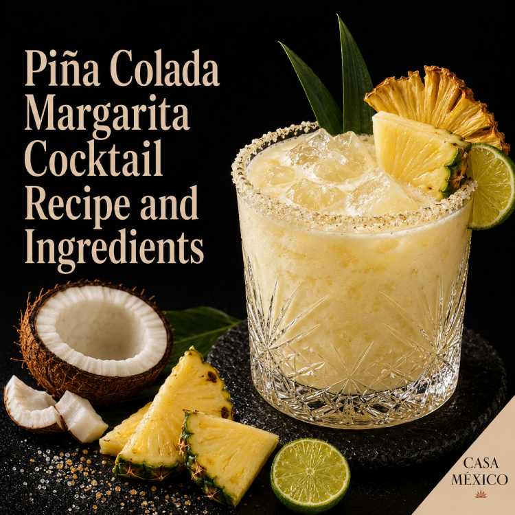 Piña Colada Margarita Cocktail Recipe and Ingredients