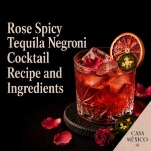 Rose Spicy Tequila Negroni Cocktail Recipe and Ingredients 2 Rose Spicy Tequila Negroni Cocktail Recipe and Ingredients