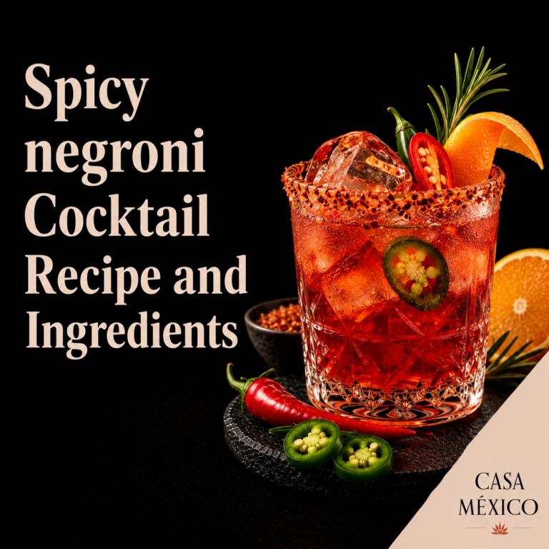 Spicy Negroni Cocktail Recipe and Ingredients