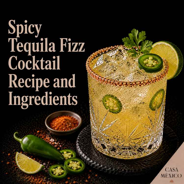 Spicy Tequila Fizz Cocktail Recipe and Ingredients